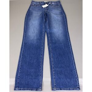 BKE Denim Billie Jeans Women's 34x38 Slim High Rise Classic Straight Blue NWT*